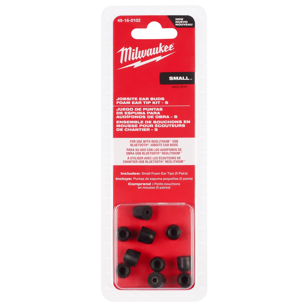 Jobsite Earbuds Foam Ear Tip Kit - S