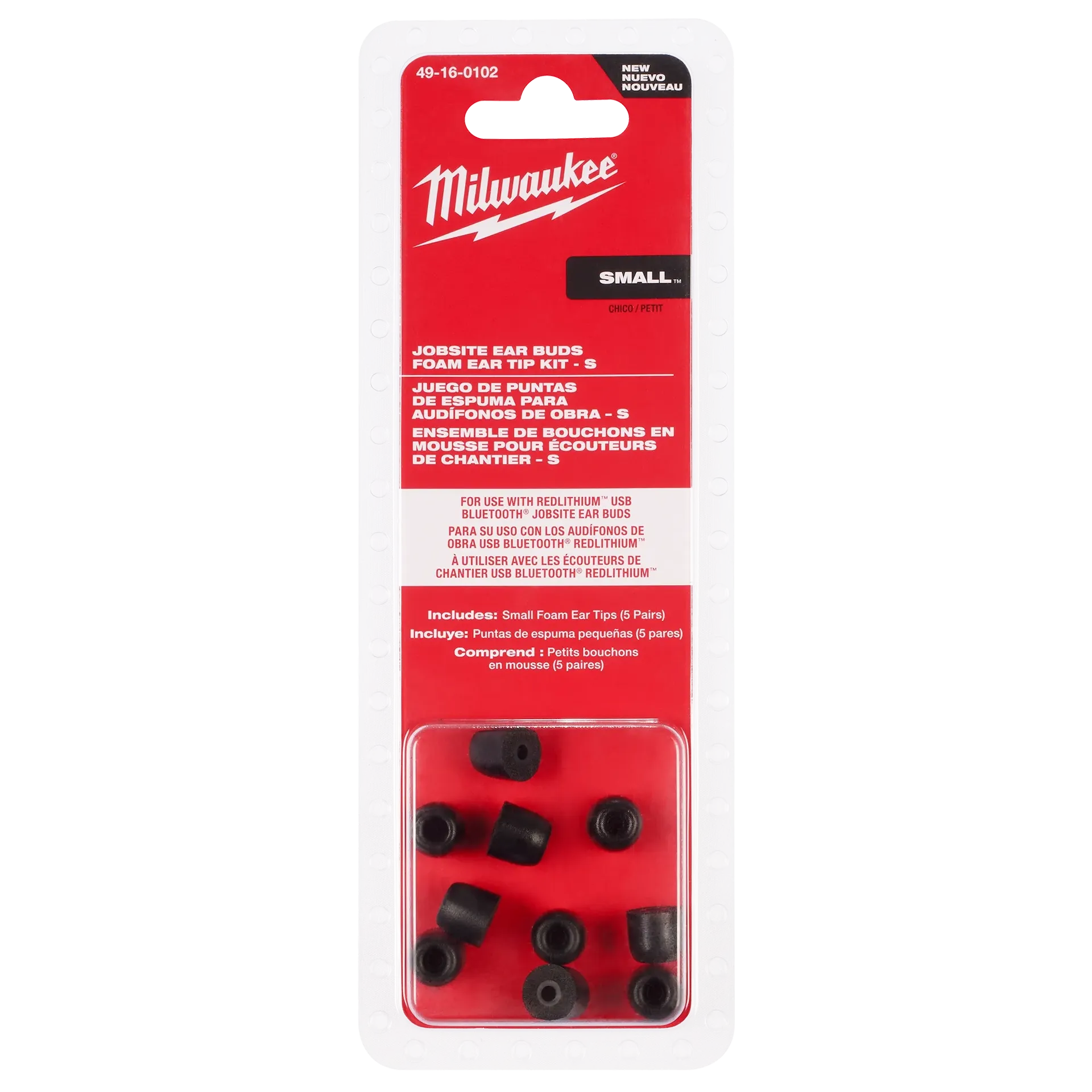 Jobsite Earbuds Foam Ear Tip Kit - S