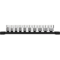 Milwaukee 10-Piece 3/8" Metric Sockets with FOUR FLAT Sides | 48-22-9503