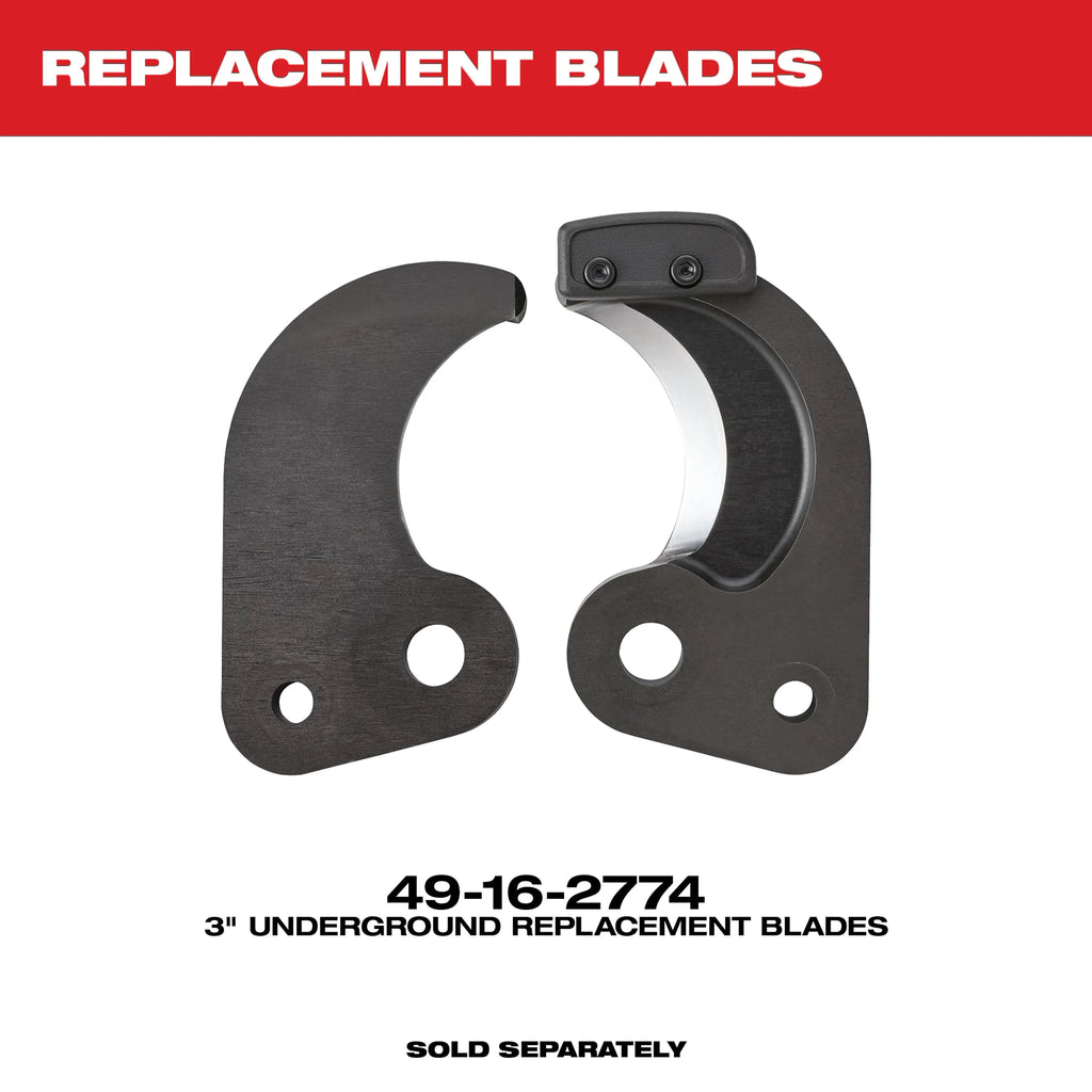 Milwaukee M18 FORCE LOGIC 3” Underground Cable Cutter – Configuration Options