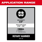 M18 FUEL™ Overhead Rotary Hammer w/ Integrated Dust Extraction