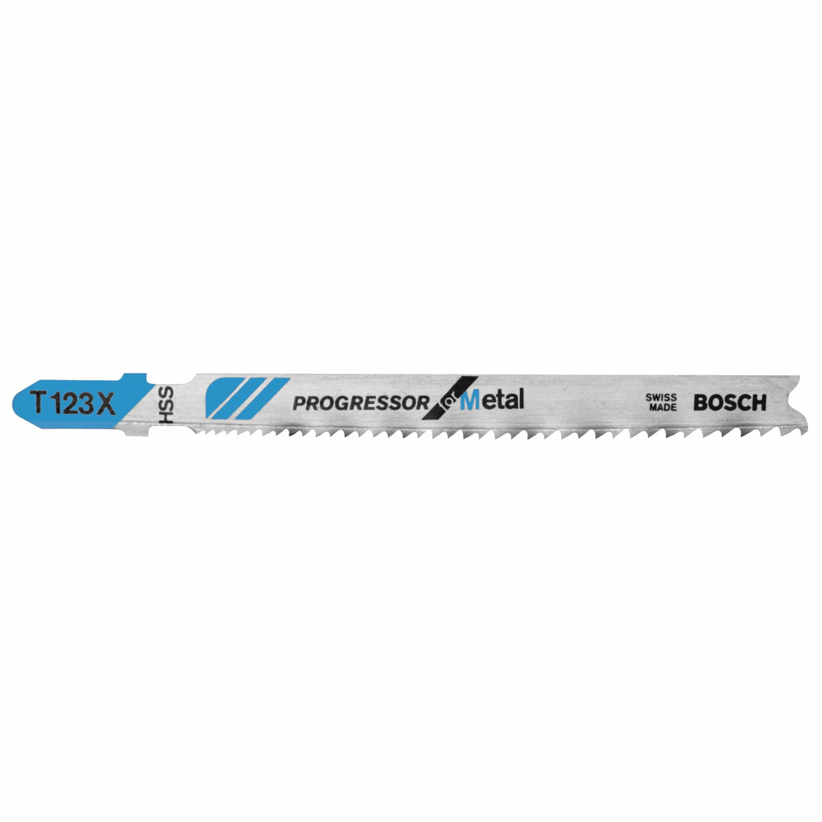 Bosch T123X100 100 pc. 4 In. 10-24P TPI Progressor for Metal T-Shank Jig Saw Blades