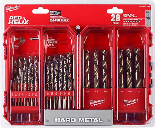 RED HELIX™ Cobalt Drill Bit Set – 29PC