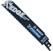 Bosch RESM6X2 5 pc. 6 In. 8/10 TPI Edge Reciprocating Saw Blades for Thick Metal