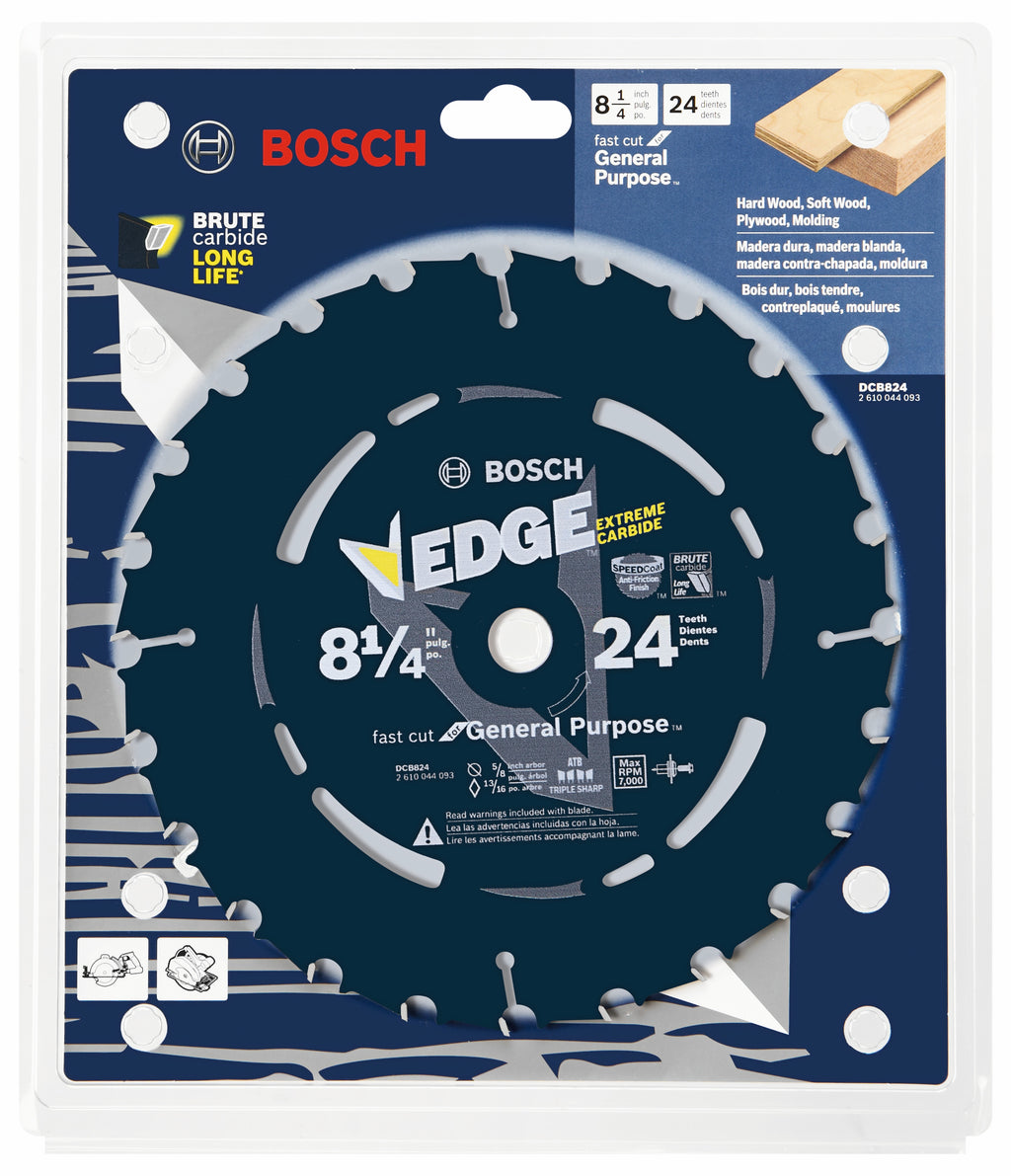 Bosch DCB824 8-1/4 In. 24 Tooth Edge Circular Saw Blade for Framing
