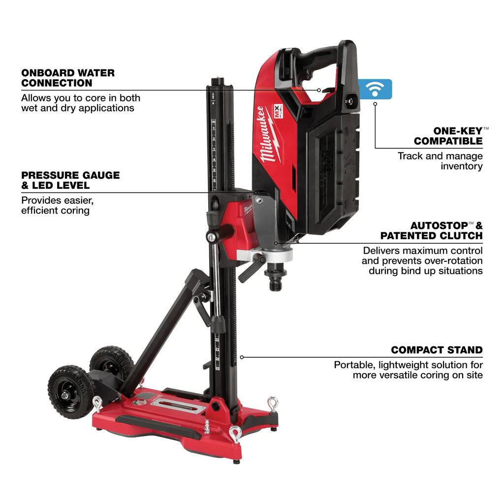 Milwaukee MX FUEL Handheld Core Drill Kit with  Stand | MXF301-2CXS