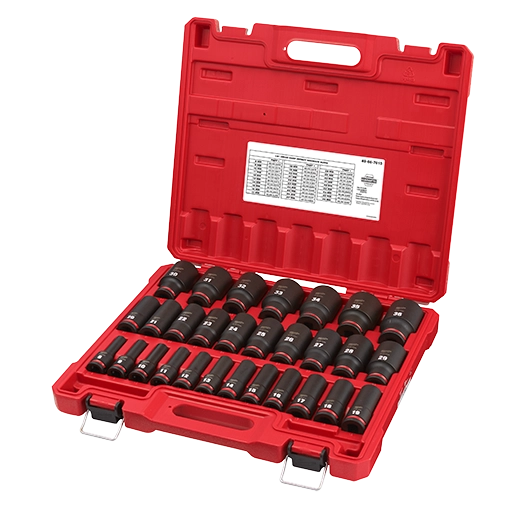 29PC SHOCKWAVE™ Impact Duty 1/2" Drive Metric Deep 6 Point Socket Set - 49-66-7015 - image 3