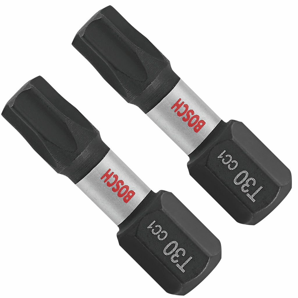 Bosch ITDT30102 2 pc. Driven 1 In. Impact Torx #30 Insert Bits