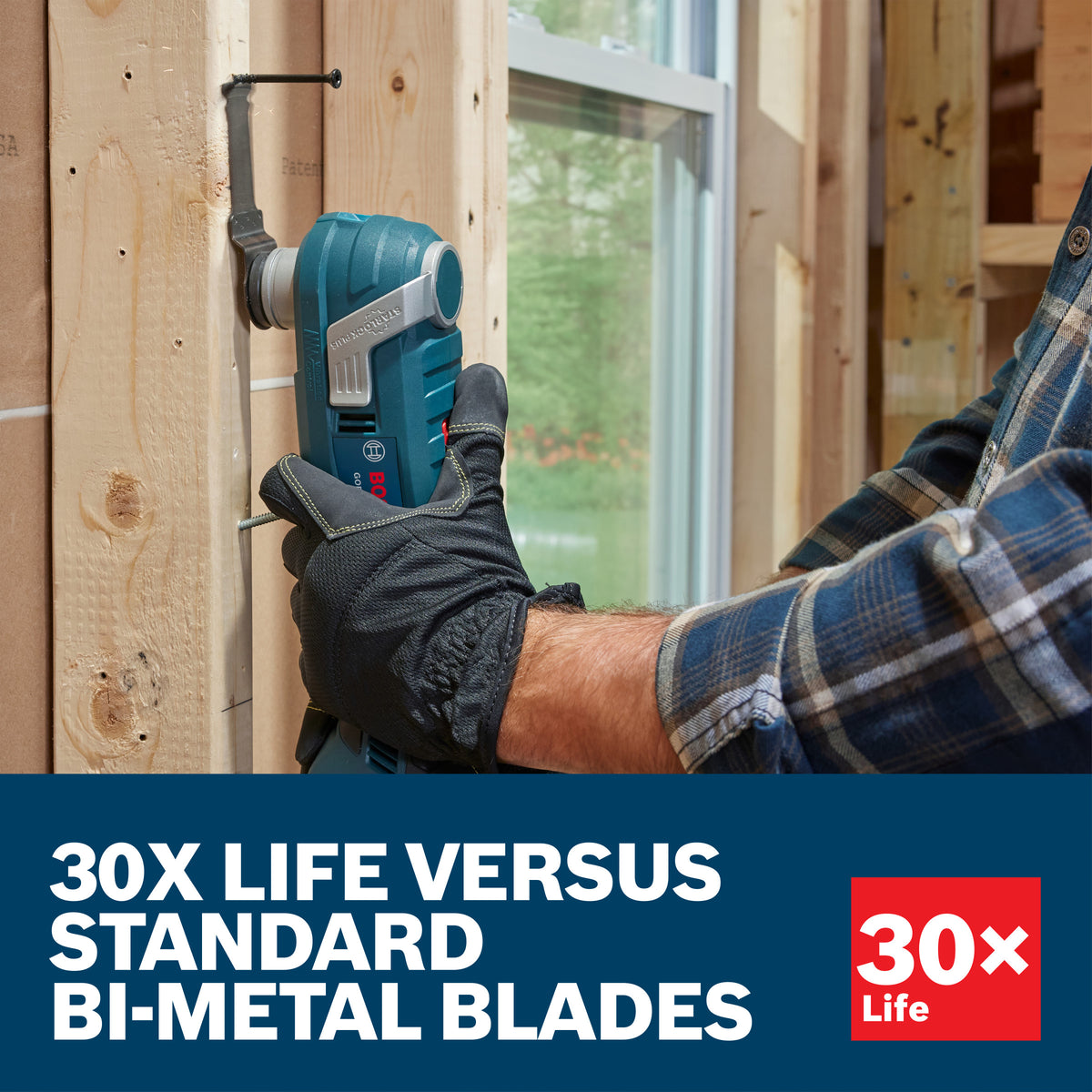 Bosch OSL134CC 1-3/4 In. Starlock Oscillating Multi-Tool Curved-Tec Carbide Extreme Plunge Blade