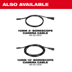 10mm 10' Borescope Camera Cable for M12™ Wireless Monitor