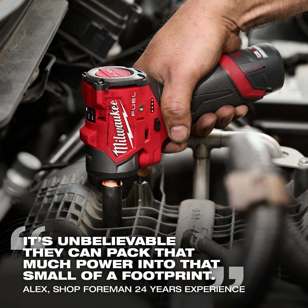 Milwaukee M12 FUEL 3/8" Subcompact Impact Wrench with Friction Ring – Configuration Options