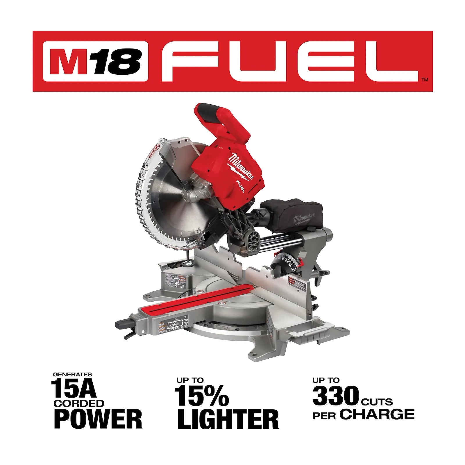 M18 FUEL™ 12” Dual Bevel Sliding Compound Miter Saw