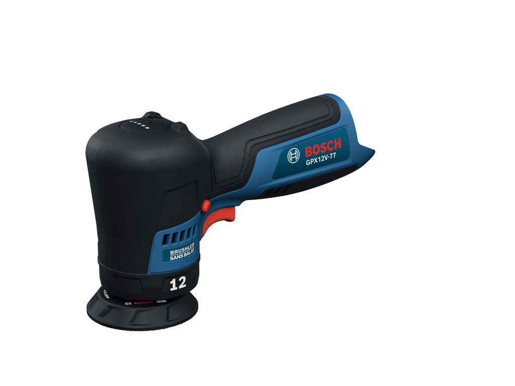 Bosch GPX12V-77N 12V Compact Cordless Brushless 3 In. Random Orbital Polisher (Tool Only)