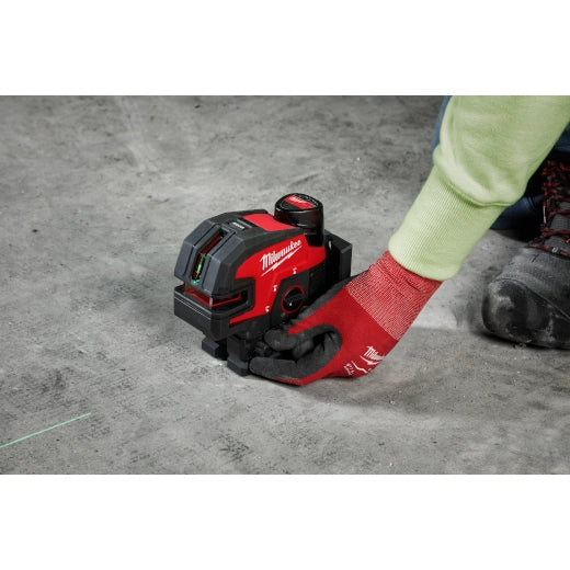 Milwaukee M12 Green Cross Line & 4-Points Laser Kit | 3624-21
