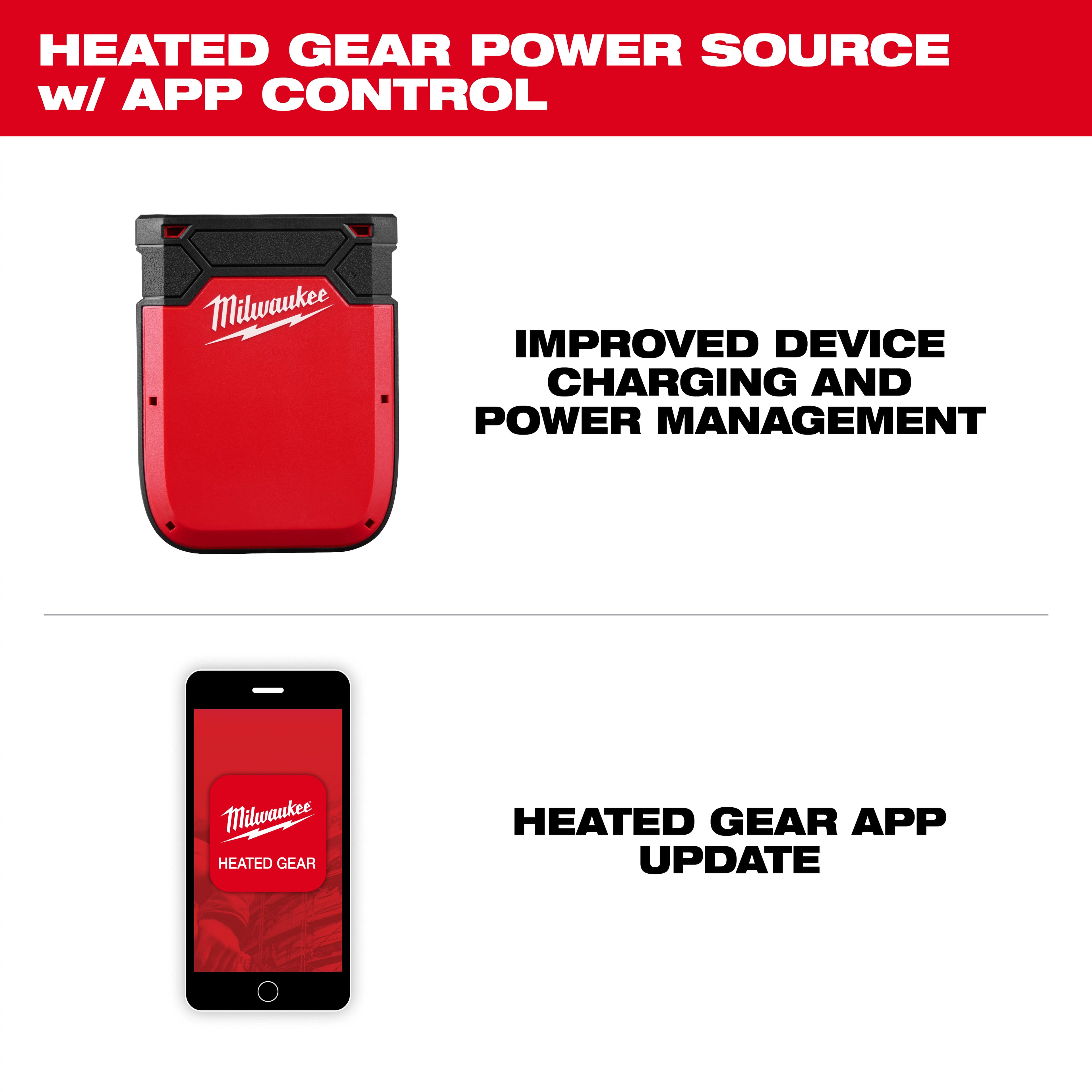 Heated Gear Power Source w/ App Control