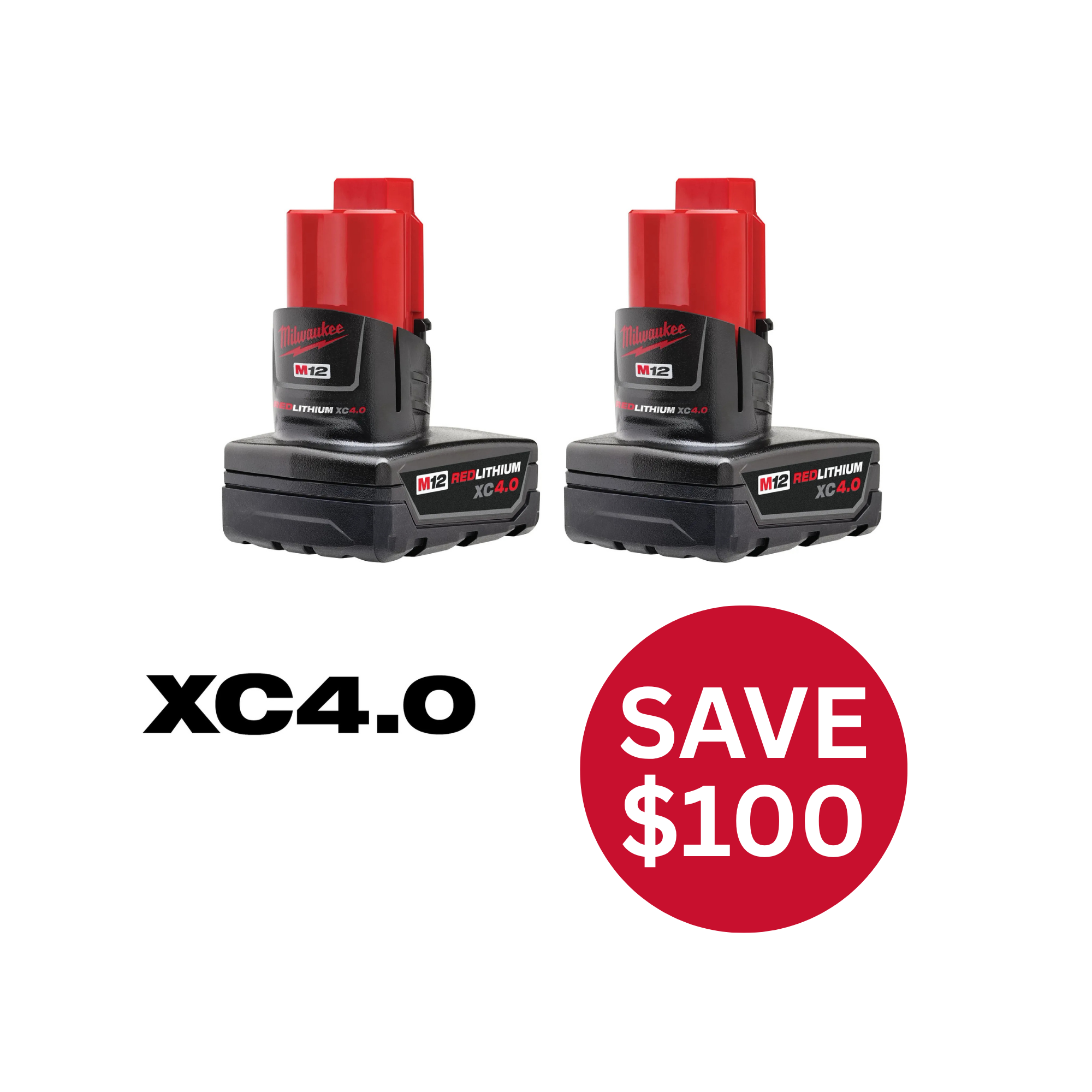 M12™ REDLITHIUM™ XC 4.0 Extended Capacity Battery Pack