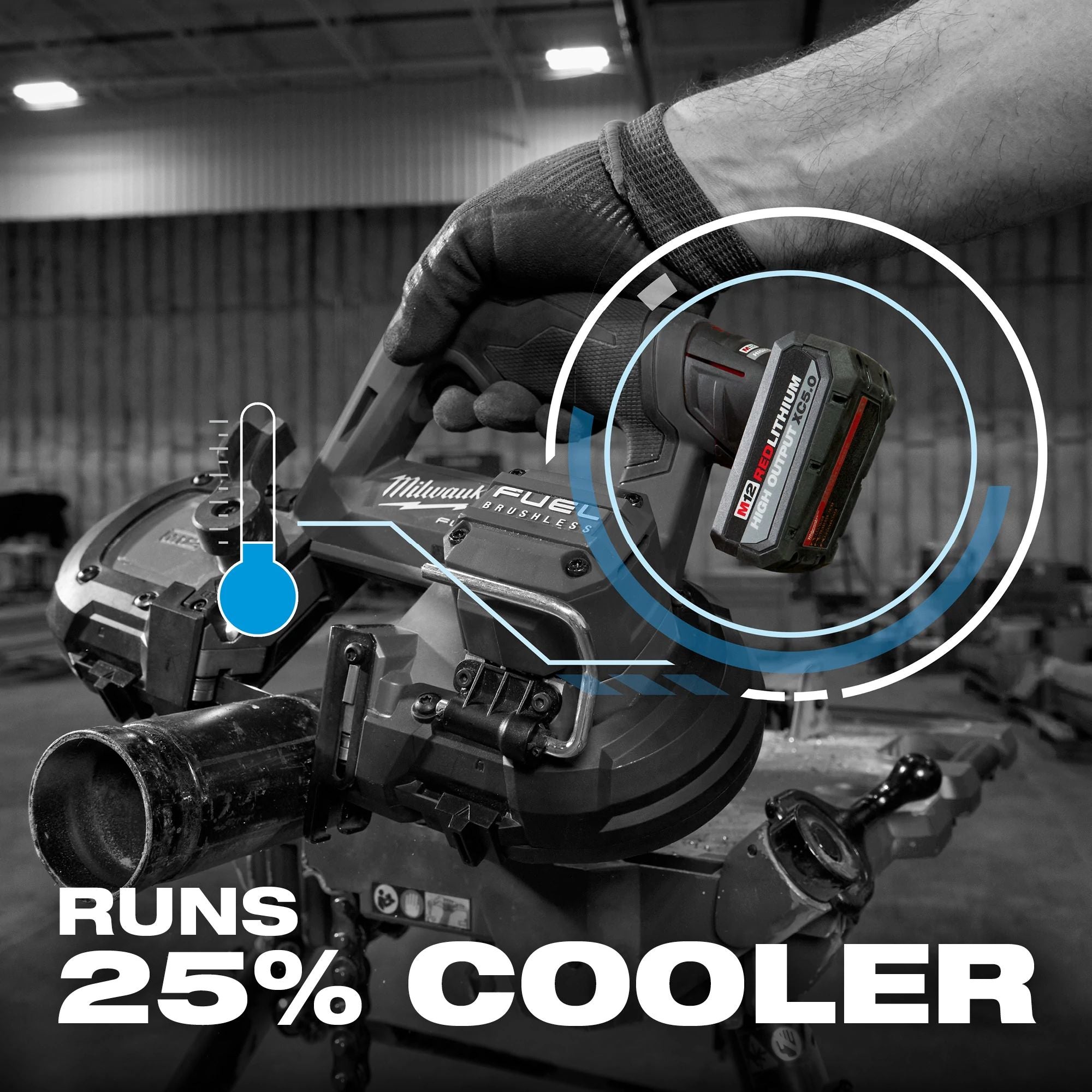 M12™ 12V Lithium-Ion Extended Capacity (XC) 5.0 Ah REDLITHIUM Battery with Charger (2-Pack)