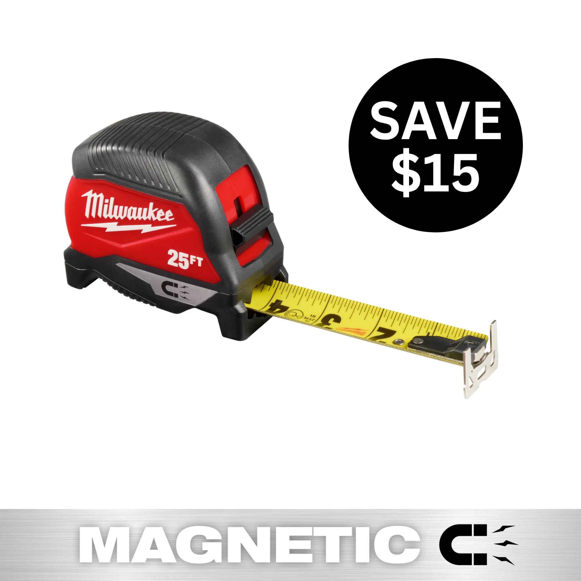 25ft Magnetic Tape Measure