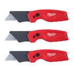 Milwaukee 3PK FASTBACK Compact Folding Utility Knife | 48-22-1522