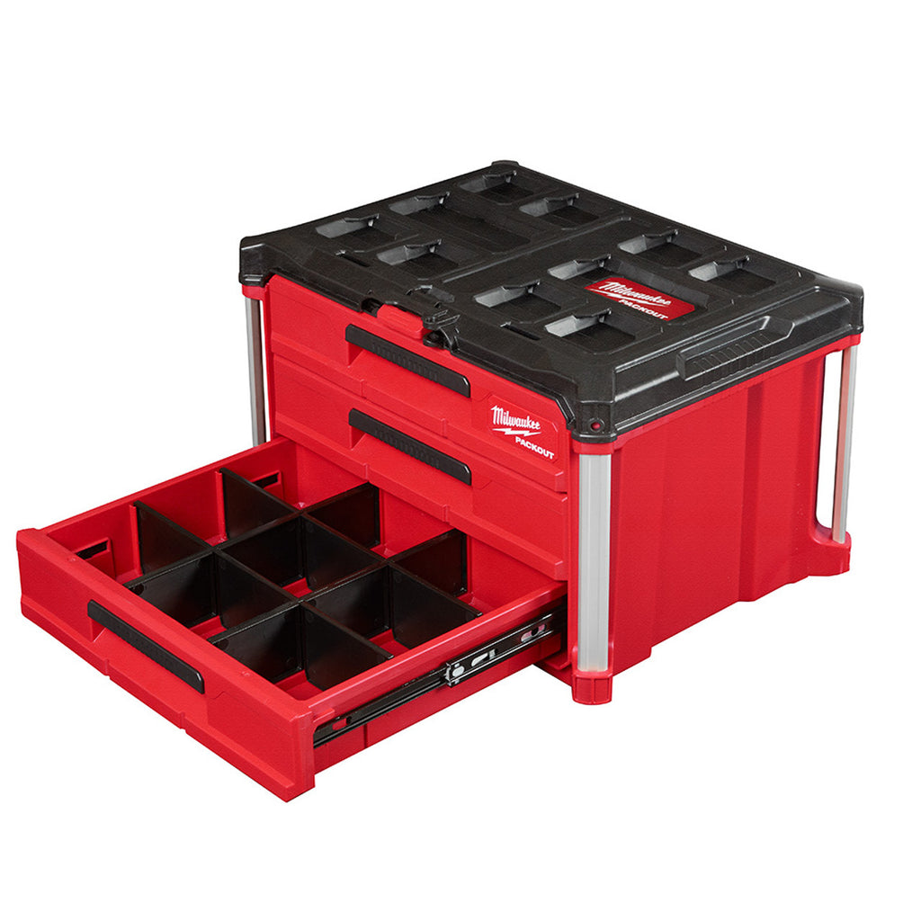 Milwaukee PACKOUT 3-Drawer Tool Box | 48-22-8443