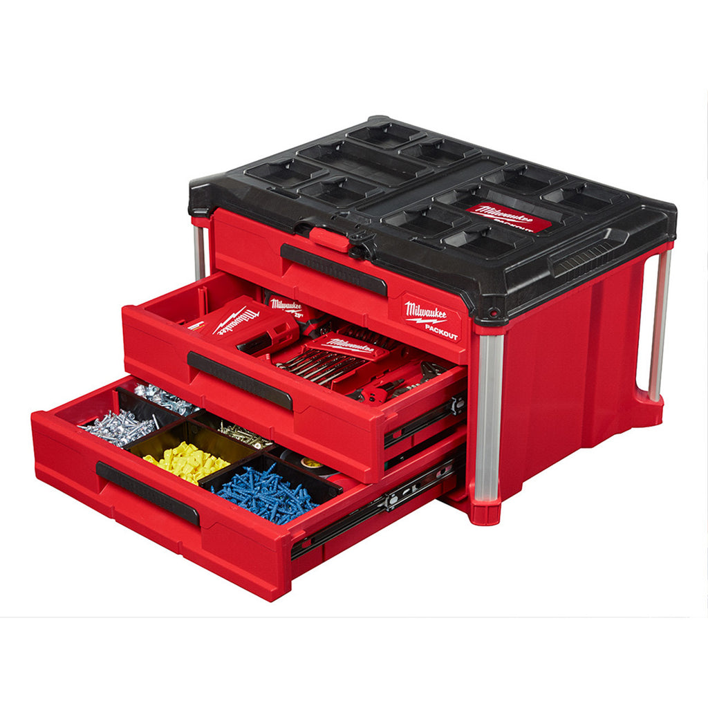 Milwaukee PACKOUT 3-Drawer Tool Box | 48-22-8443