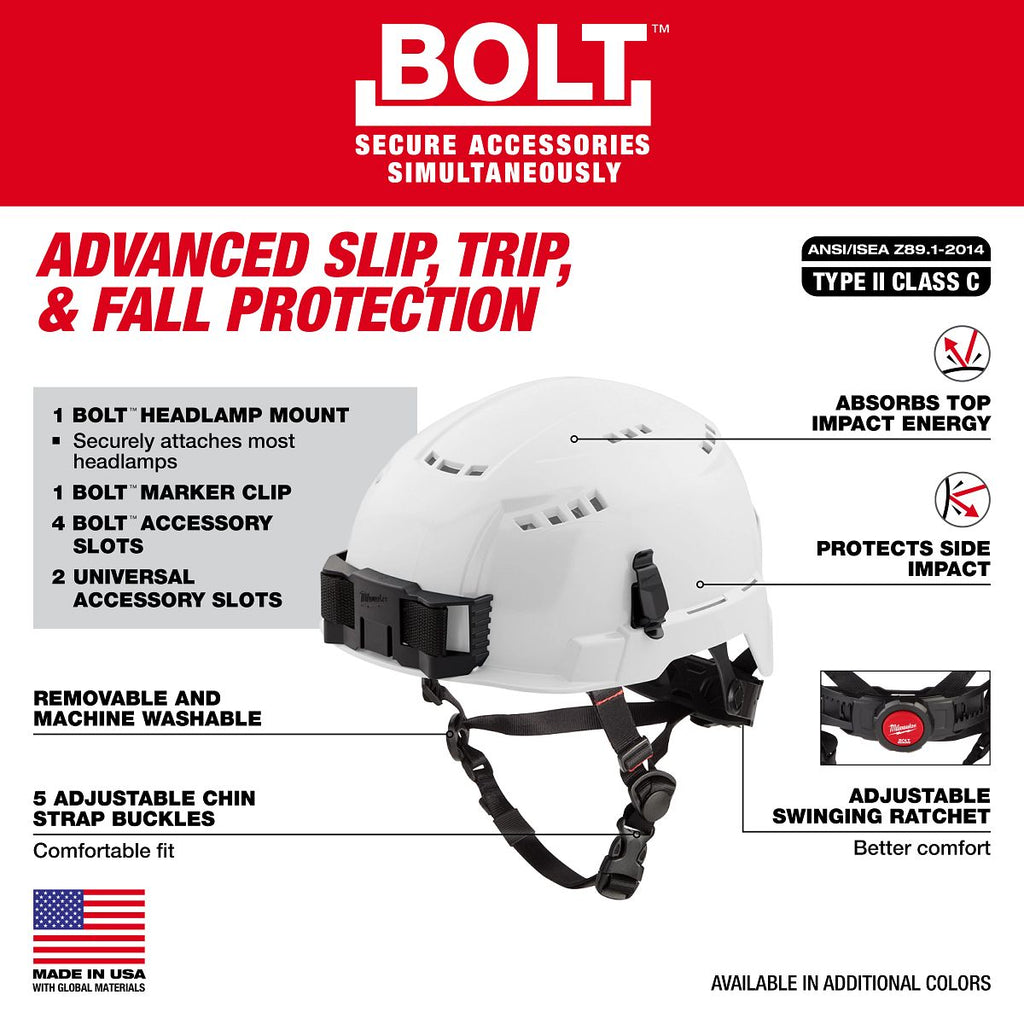 BOLT™ Safety Helmet with IMPACT ARMOR™ Liner