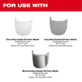 BOLT™ Gasketed Full Face Shield Replacement Frame (Compatible with Milwaukee® BOLT™ Safety Helmets & BOLT™ Hard Hats)