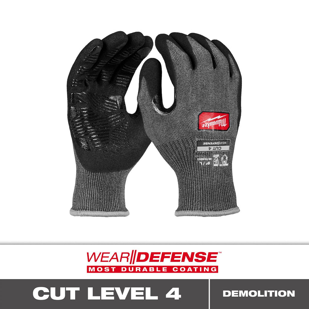 Cut Level 4 High Dexterity Nitrile Dipped Gloves w/ WEAR-DEFENSE™ Protection