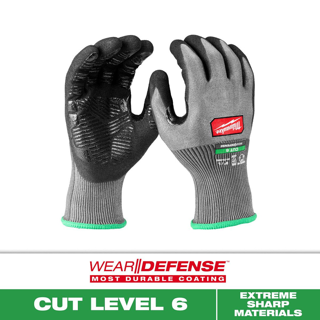 Cut Level 6 High Dexterity Nitrile Dipped Gloves w/ WEAR-DEFENSE™ Protection