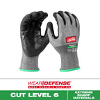 Cut Level 6 High Dexterity Nitrile Dipped Gloves w/ WEAR-DEFENSE™ Protection