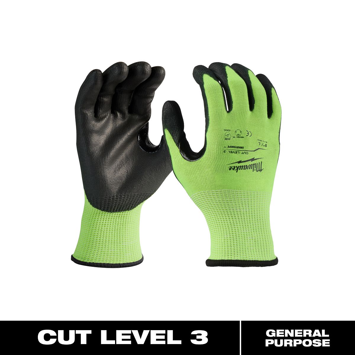 High Visibility Cut Level 3 Polyurethane Dipped