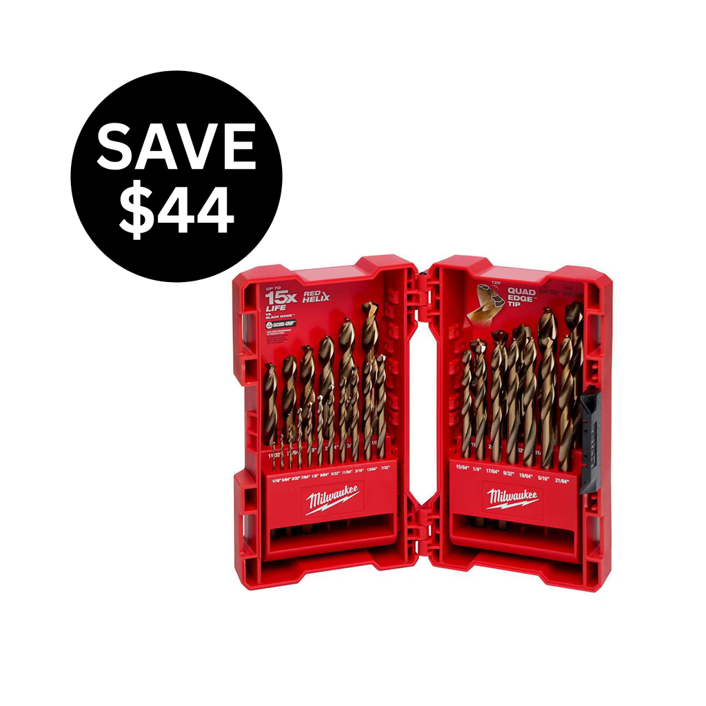 RED HELIX™ Cobalt Drill Bit Set – 29PC