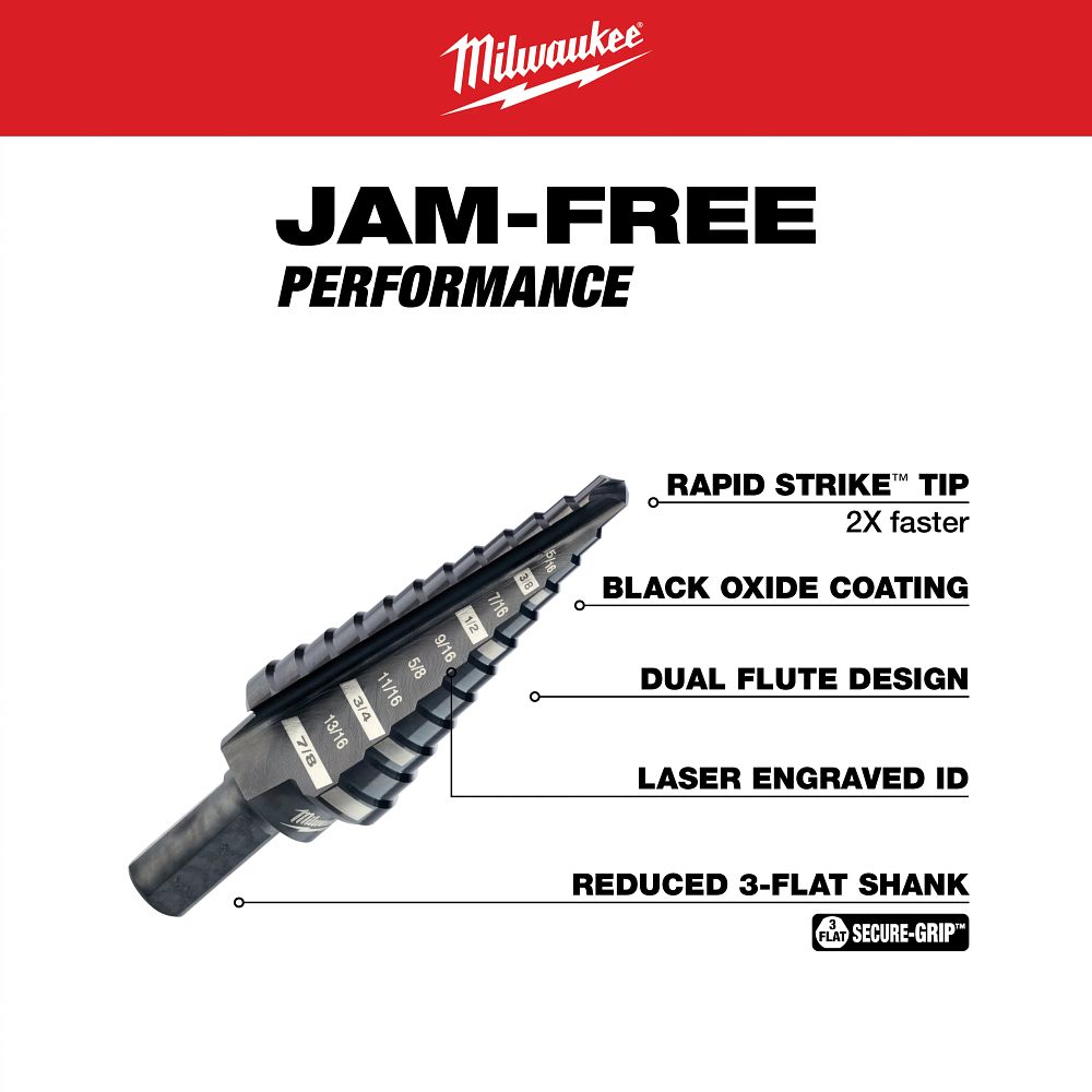 Step Drill Bit Set - 4PC
