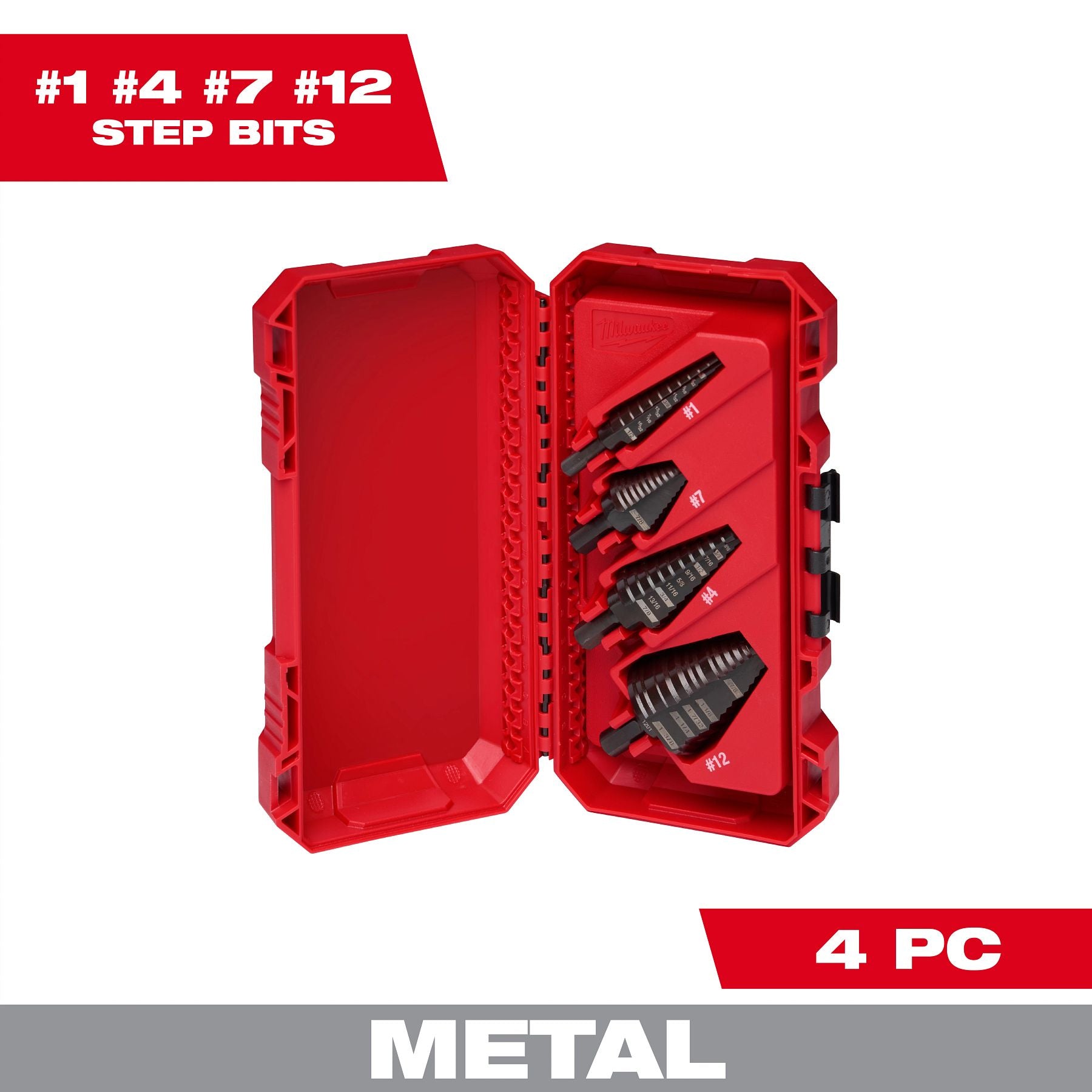 Step Drill Bit Set - 4PC