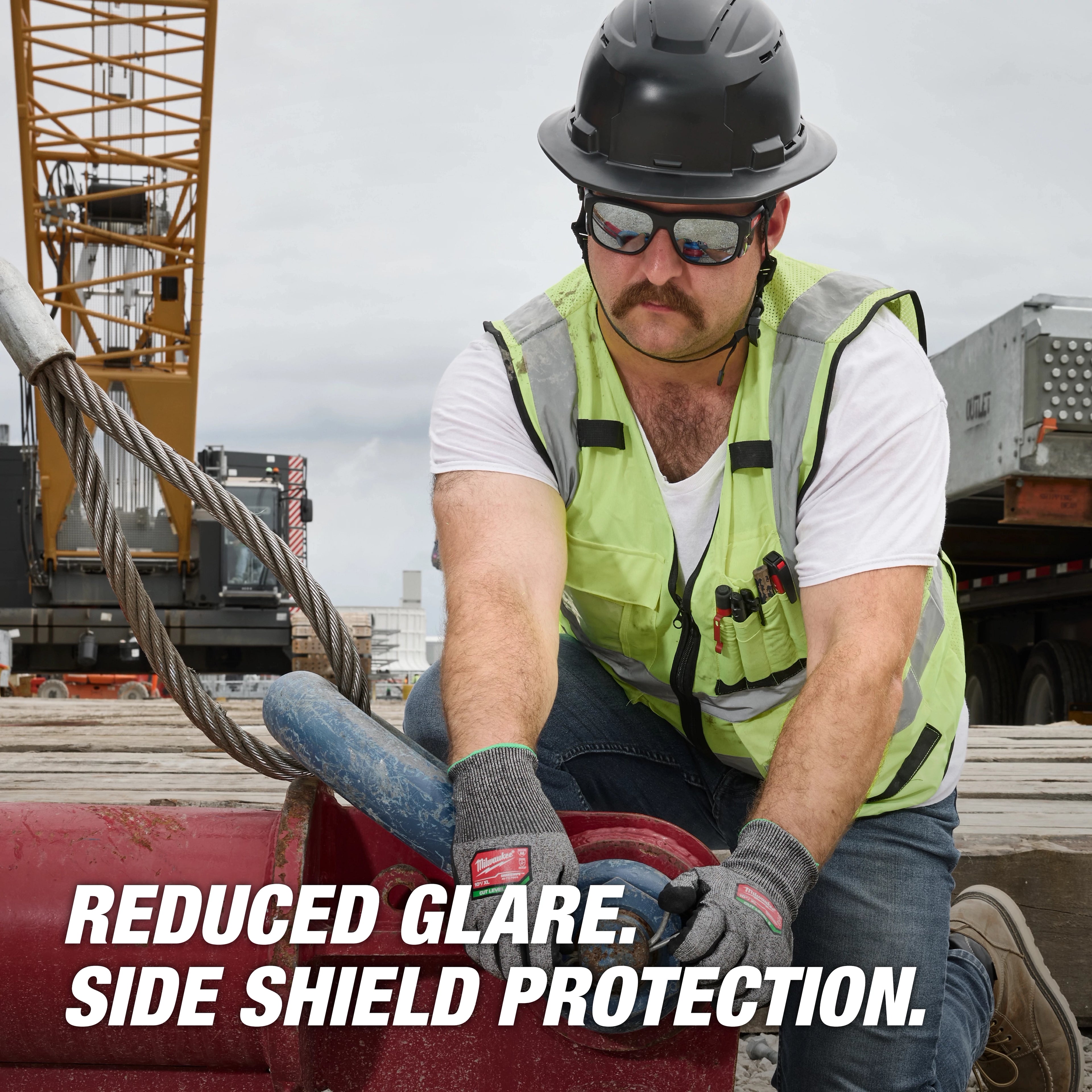 Full Frame Safety Glasses with Removable Side Shields