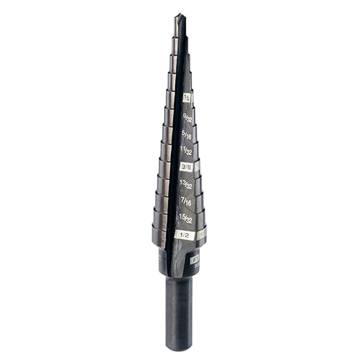 Milwaukee #1 Step Drill Bit, 1/8" - 1/2" by 1/32" | 48-89-9201