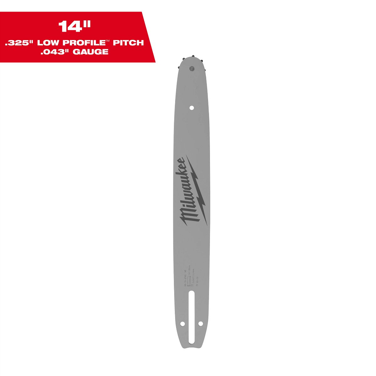 14" .325" LOW PROFILE™ Pitch, .043" Gauge Guide Bar - 49-16-2745 - primary image
