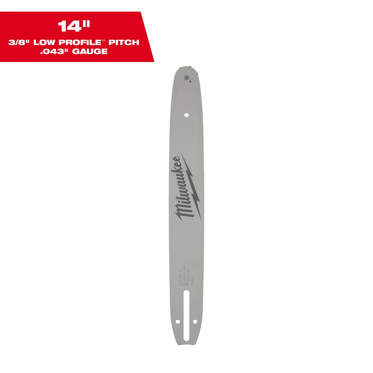 14" 3/8" LOW PROFILE™ Pitch, .043" Gauge Guide Bar - 49-16-2756 - primary image