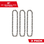 8" 3/8" LOW PROFILE™ Pitch, .043" Gauge Saw Chain (3 PK) - 49-16-2817 - primary image