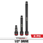 3PC SHOCKWAVE™ Impact Duty 1/2"Drive Extension Set - 49-66-6715 - primary image
