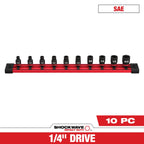 10PC SHOCKWAVE™ Impact Duty SAE Standard 6 Point Socket Set - 49-66-7000 - primary image