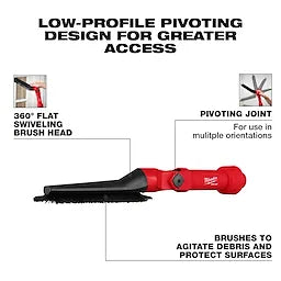 Milwaukee AIR-TIP Low-Profile Pivoting Brush Tool | 49-90-2027
