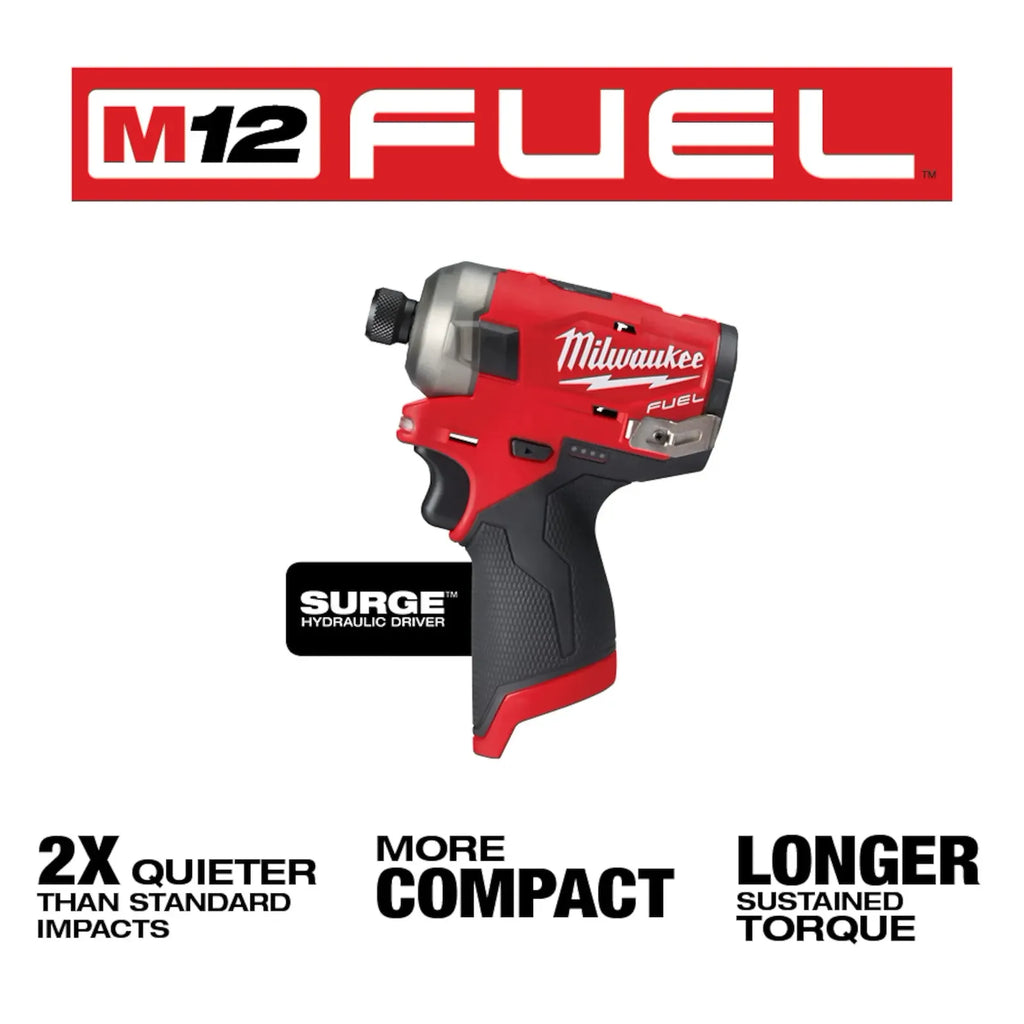 Milwaukee M12 FUEL SURGE 1/4" Hex Hydraulic Driver – Configuration Options