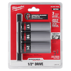 SHOCKWAVE™ Impact Duty 1/2 Drive Metric 3PC Lug Nut Wheel Socket Set - 49-66-7830 - image 5