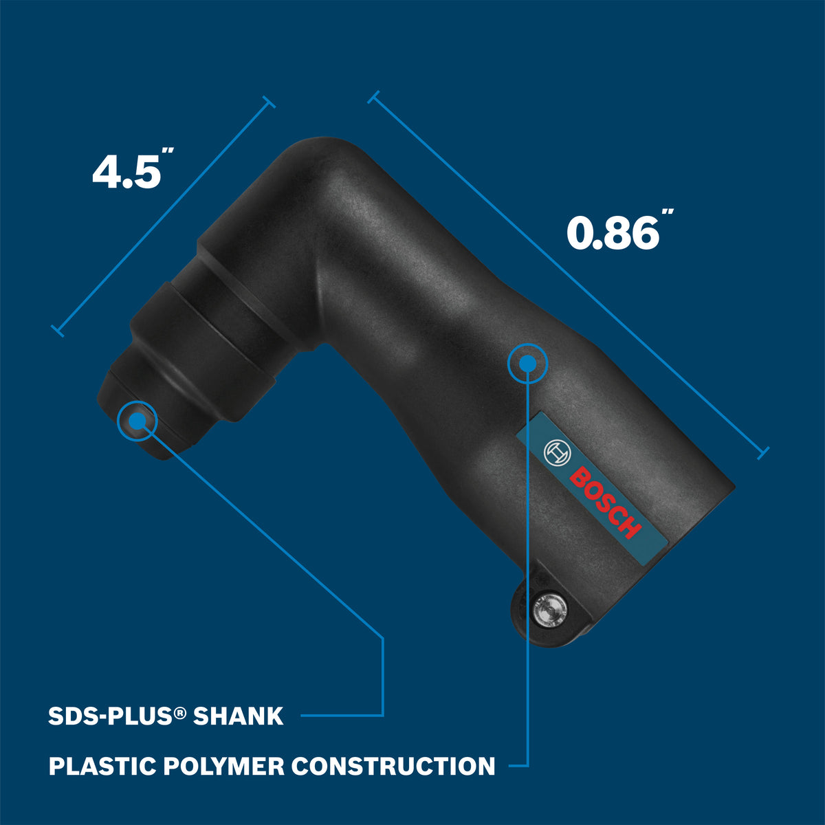 Bosch RHA-50 SDS-plus Right Angle Attachment