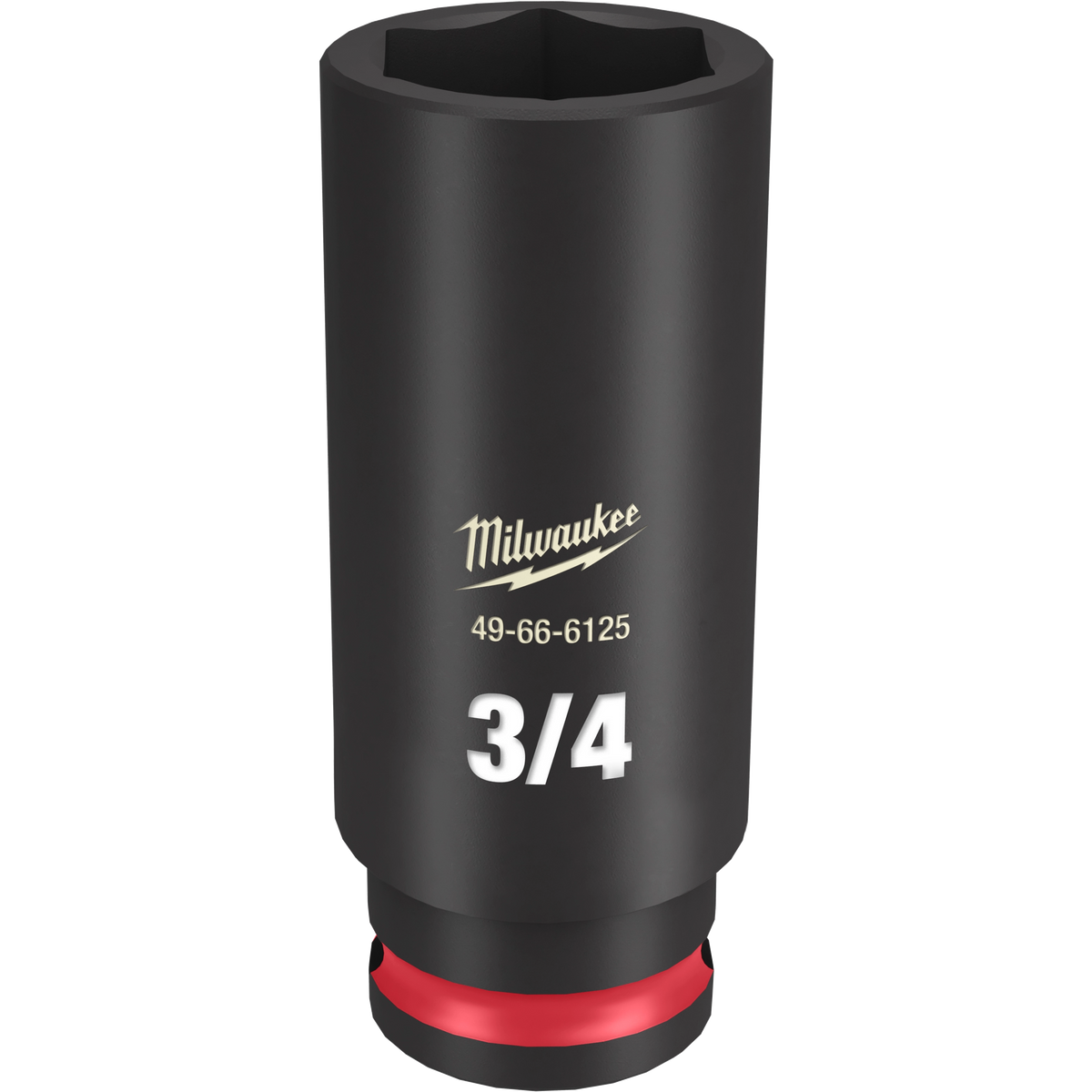 Milwaukee SHOCKWAVE Impact Duty 3/8"Drive 3/4" Deep 6 Point Socket | 49-66-6125
