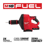 M18 FUEL™ Drain Snake w/ CABLE DRIVE™ with 5/16” Cable