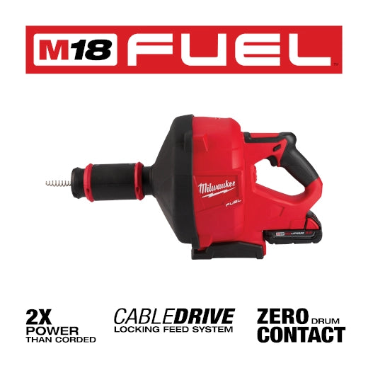 M18 FUEL™ Drain Snake w/ CABLE DRIVE™ with 5/16” Cable