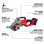 M18 FUEL™ Compact Pipe Threader w/ ONE-KEY™ w/ 1/2" - 1-1/4" Compact NPT Forged Aluminum Die Heads