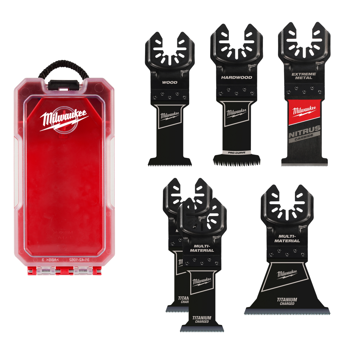 Milwaukee 6-Piece Universal Fit Oscillating Multi-Tool Blade Set | 49-10-9112